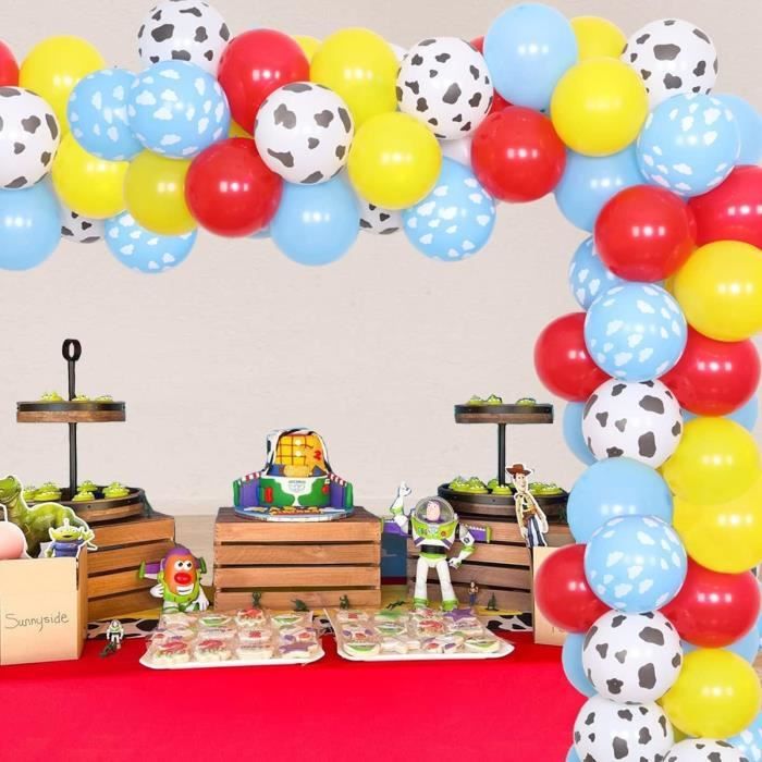 Kit Décoration Fête Avec 150 Ballons + Colle + Ruban - Décoration Anniversaire Garçon - Multicolore