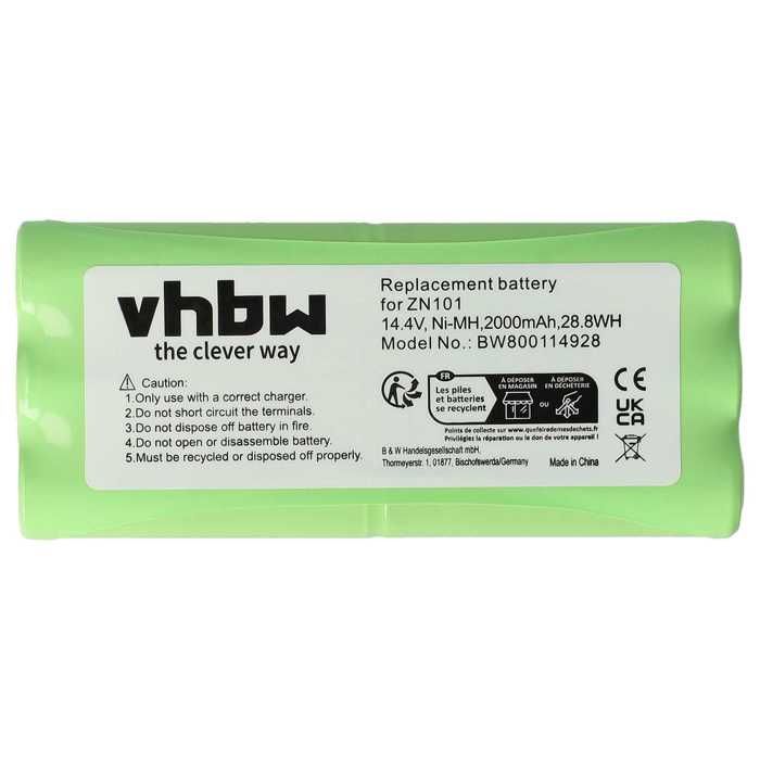 vhbw Batterij-robotstofzuiger (800 mAh, 14,4 V, NiMH) compatibel met Dirt Devil Libero M606-1, M606-2, M606-3, M606-4, vervanging voor 0606004