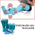Circulation Jambe Wraps Pied Veau Masseur Massage Pression D'air Compression bleu vert US plug-3