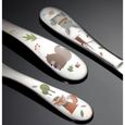 Couverts Enfant,Ensemble Cuillère Couteaux et Fourchette en Acier Inoxydable,avec motifs d'animaux,pour Fêtes,Lave-vaisselle,4pcs-3