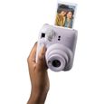Fujifilm instax Mini Appareil Photo instantané 12, Exposition Automatique avec Objectif Selfie intégré, Violet Lilas-3