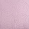 Couvre lit boutis 4 pièces bicolore "Piquage Circle"  - Violet et rose-3