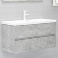 636•NEUF•Ensemble de meubles de salle de bain Salle de Bain Complete"Elégant"Armoire d'évier+ étagère|Ensemble de meubles de salle d-3