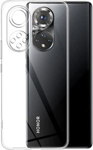 Custodia Per Honor 50 – Cover Rigida PC + TPU Morbido Con Staffa Invisibile – Anti-caduta, Nera