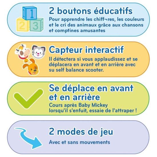 Clementoni Disney Baby Hoverboard Mickey Jeu D Eveil Cdiscount Jeux Jouets