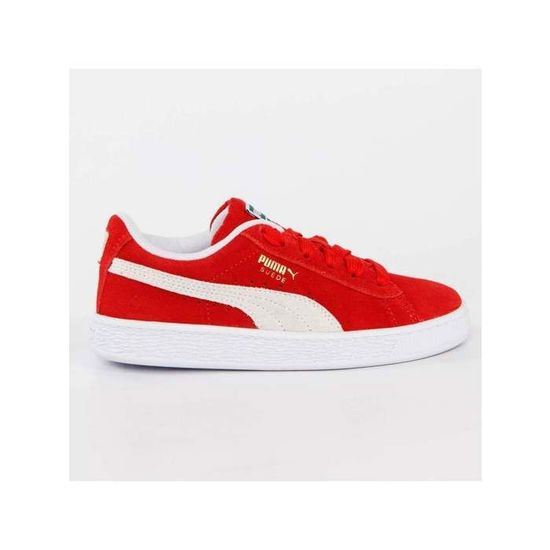 puma suede rouge et blanc