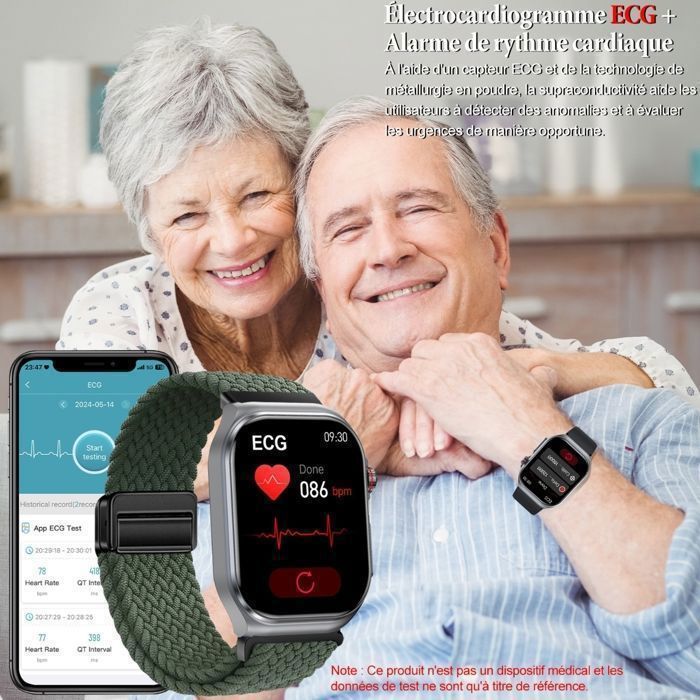 Montre Connectée Apple Watch Avec Ecg Blood Oxygen Application Ecg