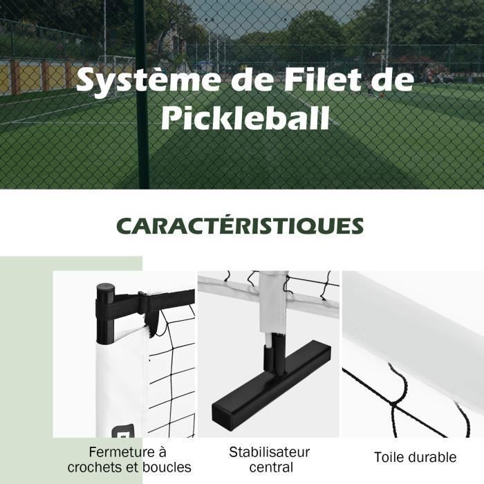LIFEZEAL Filet Pickleball Portable, 670 x 92 x 70 cm, Filet Résistant en Polyester avec Sac de Transport, Filet de Sport Portable pour Badminton, Tennis, Volley-Ball, Enfants et Adultes LIFEZEAL Filet Pickleball Portable, 670 x 92 x 70 cm, Filet Résistant en Polyester avec Sac de Transport, Filet de Sport Portable pour Badminton, Tennis, Volley-Ball, Enfants et Adultes