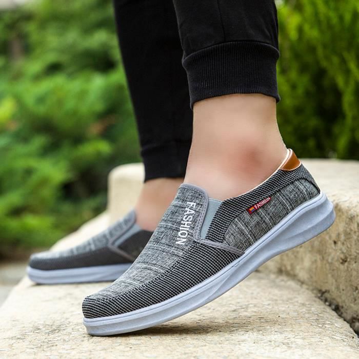 Chaussure homme en toile sans outlet lacet