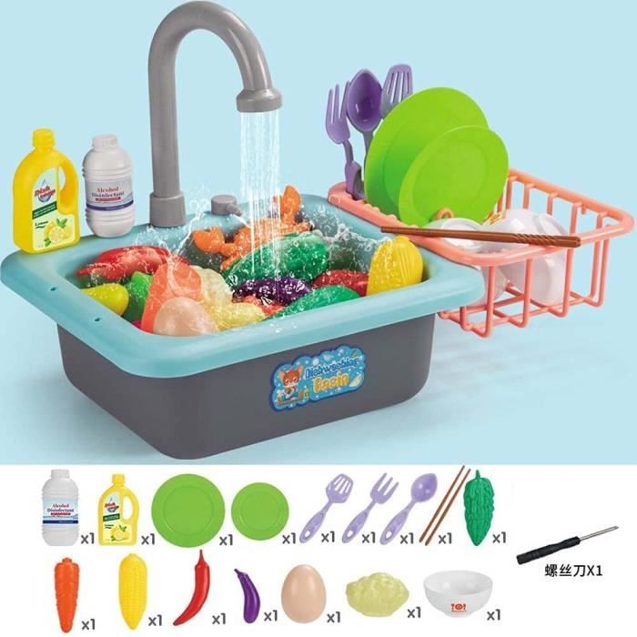 Jouet d'évier de cuisine enfant PIMPIMSKY - Lave-vaisselle automatique avec  fonction pêche cadeaux pour filles et garçons (vert) - Cdiscount Jeux -  Jouets