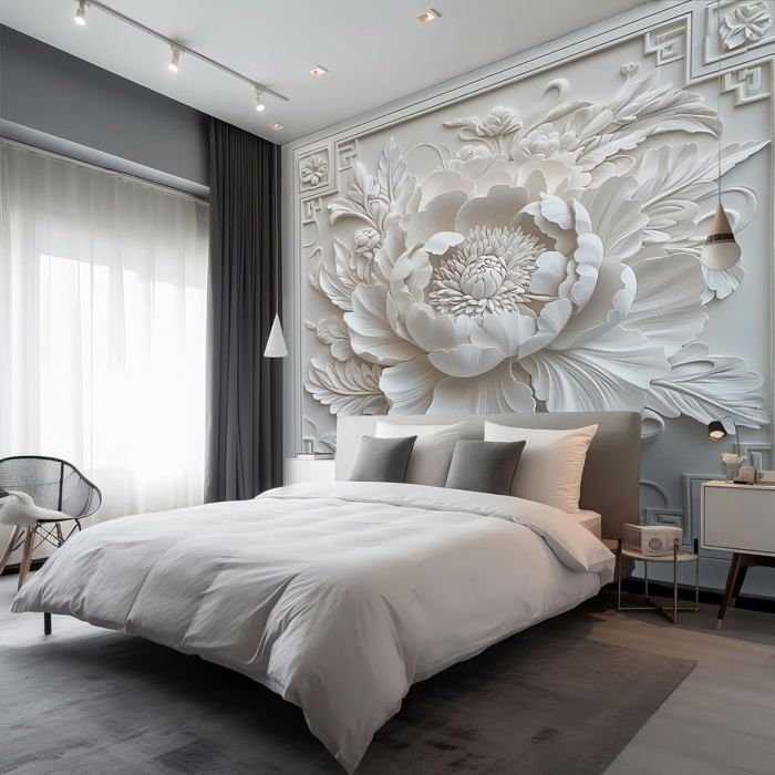3D Rosa Pfingstrose 068 Fußboden Wandbild Unentschied BildTapete Familie DE Zoe