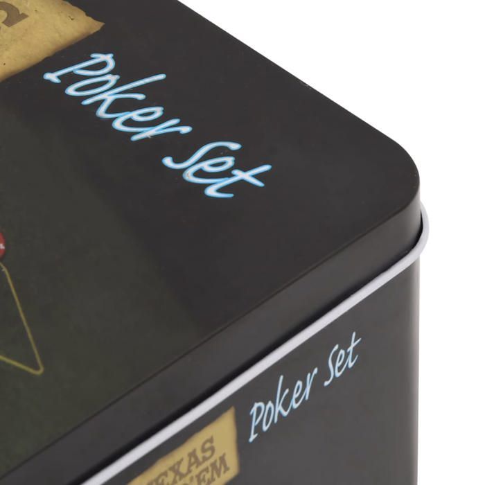 SPORTNOW Set de jetons de poker en valise, avec dés, bouton Dealer, 2 jeux de cartes, couleur argentée | France