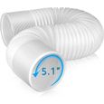 Tubes de Climatiseur Flexible en PP Diamètre de 13CM Porte Ajustable 30-150CM - - Climatiseur Mobile