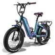 Vélo électrique Cadre en fibre de carbone FAFREES F20Master 500W 48V 22.5AH 45KM/H 20"*4.0 pneus tout terrain-vert-0