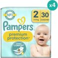 Couches Premium Protection - PAMPERS - Taille 2 - 30 couches - Blanc-0