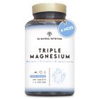 N2 Natural Nutrition Triple Magnésium : Bisglycinate, Citrate, Malate 180 Comprimés - Digestion, Muscles, Stress, Fatigue 220 mg