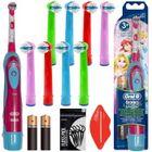 ORAL-B Brosse à dents électrique - Oral B - Stages Power Princess - Enfants 3 ans et plus - 9 embouts - Extra Souple