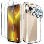 RASENA Coque iPhone 13 Pro - Apple - Transparente - Protection complète - 2 Verres Trempés - Souple