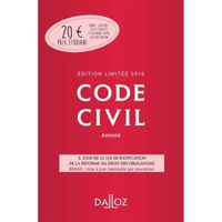 Code civil annoté. Edition 2019