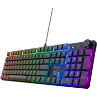 Trust Gaming GXT 866 Torix Clavier Gamer Mécanique AZERTY, Switch Huano Linéaires, RGB, Anti-Ghosting N-Key Rollover USB