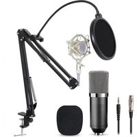 Microphone à Condensateur  podcasting Studio Enregistrement Professionnel Kit micro avec Packaging