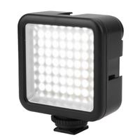 VBESTLIFE 49 LED sur la lumière de panneau de caméra Lumière vidéo portable Dimmable pour l'éclairage de photographie