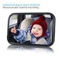 Miroir Voiture Bébé – Incassable pour Siège Arrière – Conduite Sécurisée en Surveillant Votre Enfant dans le Siège Auto Bébé 