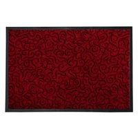 Paillasson | Design-Clean | Tapis d'entrée | Brasil | Rouge foncé | 90 x 150 cm