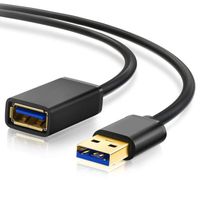 Juce® 2M USB 3.0 Câble d'Extension Mâle A vers Femelle A jusqu'à 5Gbps Câble Rallonge USB 3.0 - 2M
