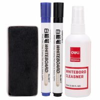 Kit nettoyage tableau (100ml spray, 2 feutres effaçables, 1 brosse)