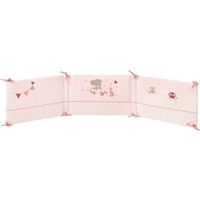 Tour de lit NATTOU Adèle&Valentine 180x40cm - Rose - Bébé Fille - Polyester