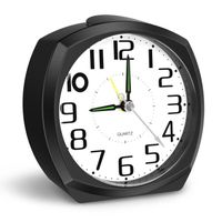 Réveil Matin, Réveils à Quartz Numérique 3D, Petite Horloge Silencieux sans Tic-Tac, Réveil Veilleuse et Snooze
