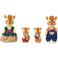 SYLVANIAN FAMILIES - Famille Girafe - 4 personnages articulés - Orange - Mixte