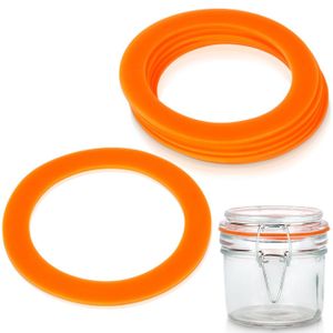 Anneaux étanchéité Joints De Bocaux En Silicone - Lot De 10/20 - Diamètres 7.8cm Et 8.6cm - Étanches Et Réutilisables Joint Pour Pot De Bocaux