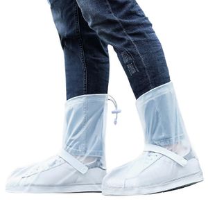 OUTILLAGE PÊCHE Blanc XL--Couvre chaussures imperméables avec réflecteurs, couvre chaussures de pluie réglables pour cyclisme