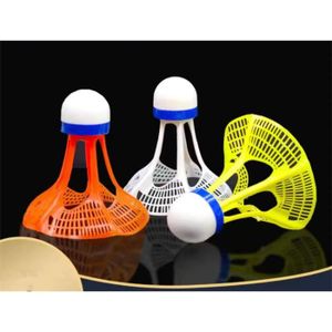 VOLANT DE BADMINTON 3 pcs Volant badminton,Balles Badminton en Plastique（Windbreak Design）