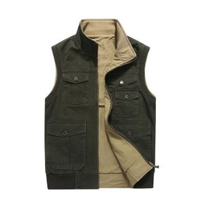 Gilet De Pêche Homme Sans Manches, Multi Poches, Noir, Taille 5XL, Respirant En Polyester