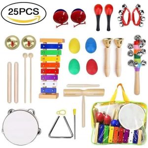 Ensemble 8 Instruments De Musique Enfant Bois Montessori - Jouets Sensoriels Bébé