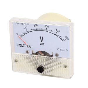 sourcing map DH-670 AC 0-500V Tension Analogue v Voltm/ètre Indic Table aiguille