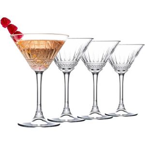 Verre à cocktail Lot de 4 Verres Martini Vintage (7,4 oz-220 ml). Verre Cocktail, Verres à Champagne, Verres à Prosecco et Expresso Martini, Coup148