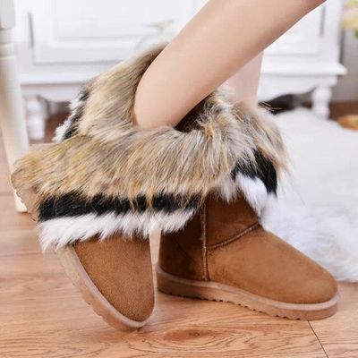 Bottes cheap fourrure femme