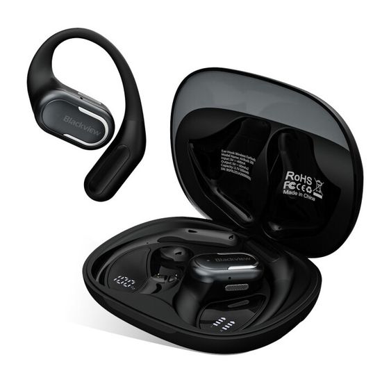 Blackview AirBuds 8 Écouteurs Bluetooth 5.3 Sans Fil – Réduction De Bruit Active, 56H Autonomie, Son Hi-Fi, LED Tactile
