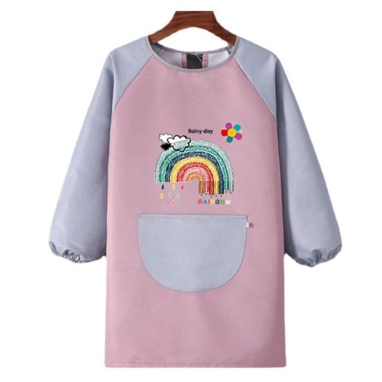 GEBETTER 1Pc Tablier Peinture Enfant Blouse Imperméable Réutilisable Manche Long GEBETTER 1Pc Tablier Peinture Enfant Blouse Imperméable Réutilisable Manche Long