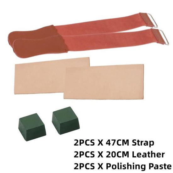 Cuir à Aiguiser Double Face Avec Manche – Pour Couteaux De Cuisine, Ciseaux à Bois – Affûtage Rapide Et Précis - 11