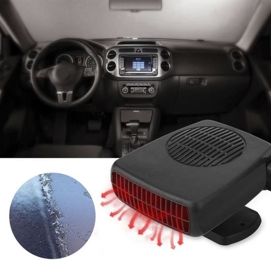 Ventilateur de chauffage de voiture Anti-buée Ventilateur Defroster Warmer  Air Blower Demister Chauffage Sécheur