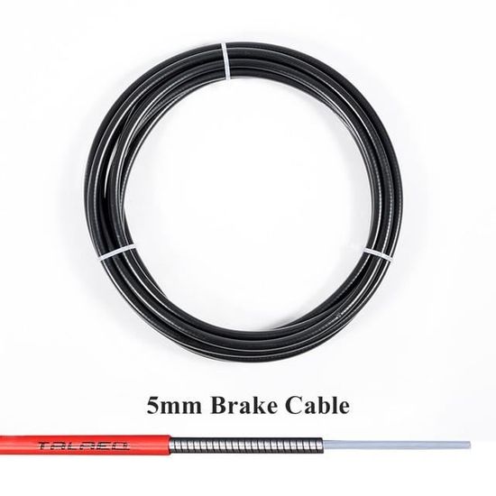 Kit De 10 Câbles De Frein Et Dérailleur Vélo - Acier Inox, 5+5, Compatible VTT/Route/BMX