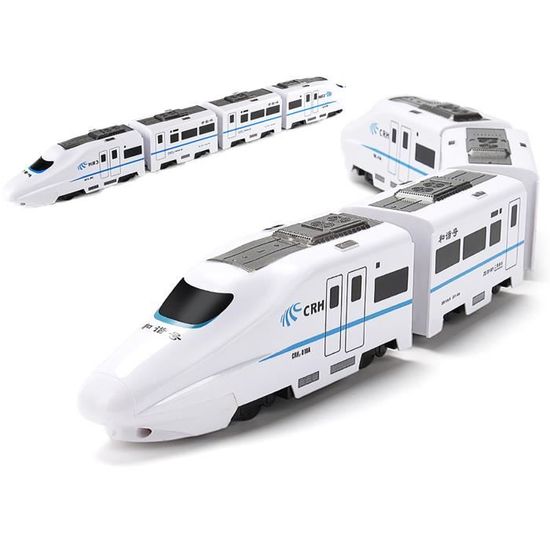 Train électrique Magnétique à Piles – 11 Styles, Compatibles Rails En Bois, Dès 3 Ans, 2x AAA