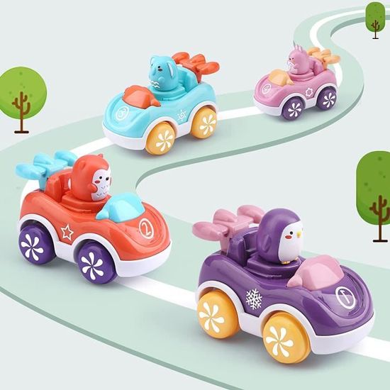 Press and Go Voiture Éducation Push and Go Cars Jouets Pour Garçons et  Filles 1 à 4 ans, Véhicules jouets à propulsion à friction - Cdiscount Jeux  - Jouets
