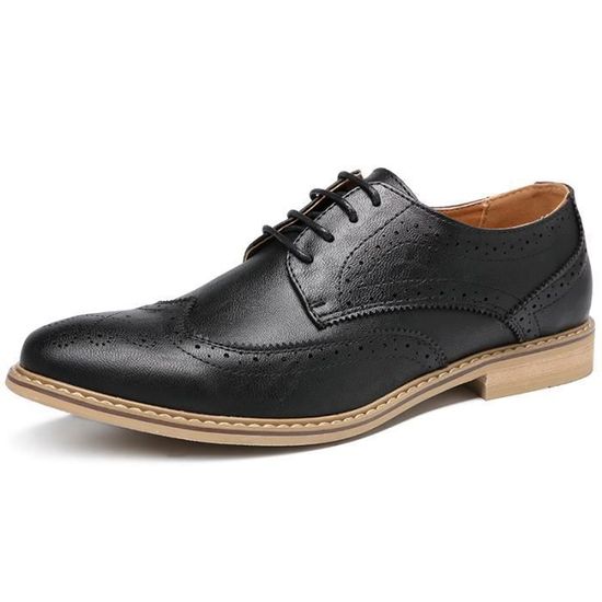 Chaussures Costume Homme En Daim - Derby à Lacets - Formelles/décontractées - Semelle TPR - Bout Pointu