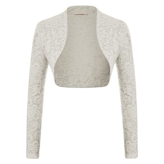 Boléro Cérémonie Fille Blanc Pour Mariage | Carrefour Des Cérémonies